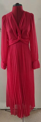 Abito midi zara rosso fucsia - abito, rosso/fucsia