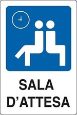 CARTELLO SEGNALETICO - Sala D'ATTESA - segnale