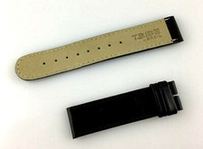 CINTURINO OROLOGIO TRIBE BREIL 20MM NERO VERA PELLE NEW OLD STOCK FATTO A MANO 