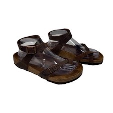 Birkenstock Yara sandalo pelle oliata tabacco marrone taglia 38/US L 7 cinturino