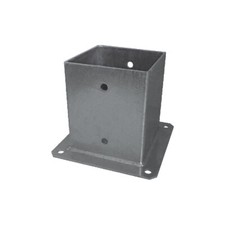 Staffa supporto a pavimento portapilastro quadro per travi in legno lamellare