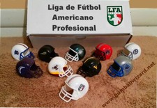 Custom Gumball Football Helmets - LFA Liga de Fútbol Americano Profesional