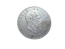 5 Lire 1875 R più piccola