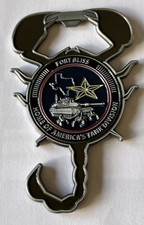 US Army Fort Bliss Texas Tank Division sfida moneta/apribottiglie