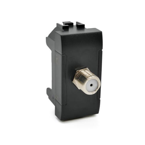 Presa satellitare nera - presa,