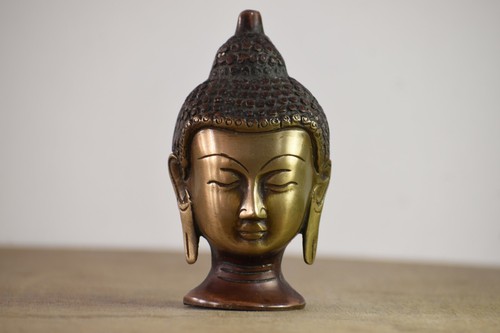 4cm buddha busto statua - 11.4cm,
