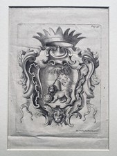 Stampa antica stemma di - antica,