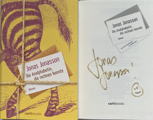 Jonas jonasson libro - libro, firmato