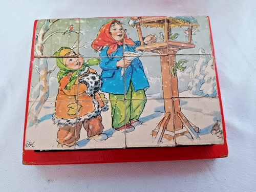 Vecchio puzzle blocco - vecchio,