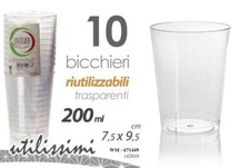 10 BICCHIERI FESTE PARTY ACQUA