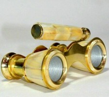 Antico monocolo in ottone marittimo vintage telescopio binocolo nautico gif m...