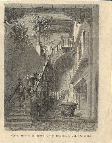 Stampa antica venezia casa - venezia,