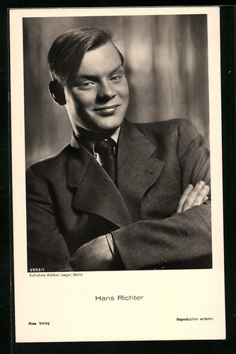 Cartolina attore hans richter - cartolina,
