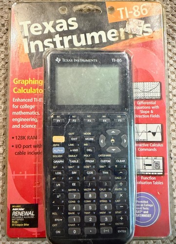 Texas instruments 86 - instruments, ti-86