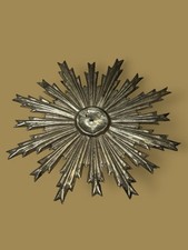 Raggiera 14 Cm Ottone Per Statua Santo Gesù cesellata a mano design