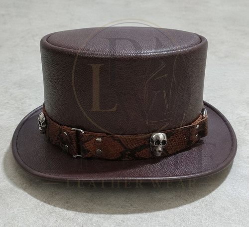 Cappello steampunk pelle - steampunk, in