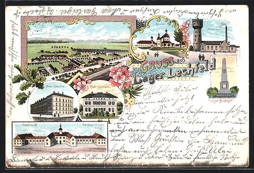 Litografia lechfeld lager - lechfeld,,