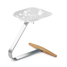 Zanotta Mezzadro - sgabello Bianco - design Achille Castiglioni 1957