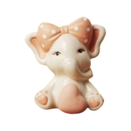 Elefante rosa medio porcellana