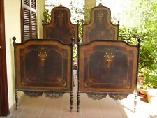 2 letti decorati in ferro battuto dell'inizio 800
