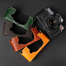 Mezza custodia in vera pelle per fotocamera Leica R6 R6.2 R5 inserto TP fatto a mano 