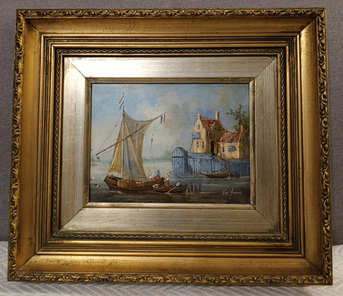 Antico quadro dipinto olio - quadro,