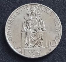 MONETA ARGENTO COIN STATO CITTÁ DEL VATICANO PAPA PIO XI° DIECI 10 LIRE 1935 XIV