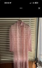 Vestaglia In Pizzo Rosa “Paoletti”