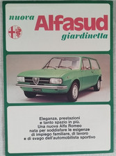 ALFA ROMEO ALFASUD NUOVA GIARDINETTA SALES BROCHURE ITALIANA ORIGINALE OTTIMA