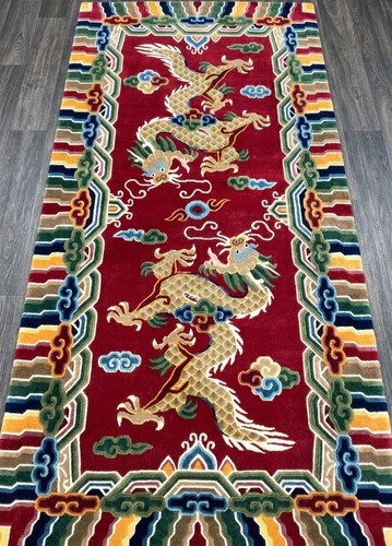 Tappeto drago tibetano stile
