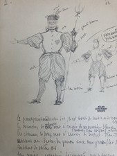 Bella Disegno Matita 1830 XIX