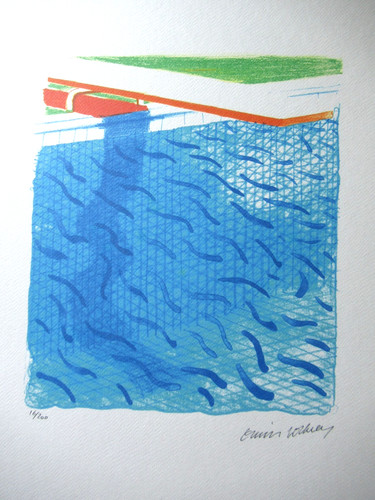 David hockney litografia - david,