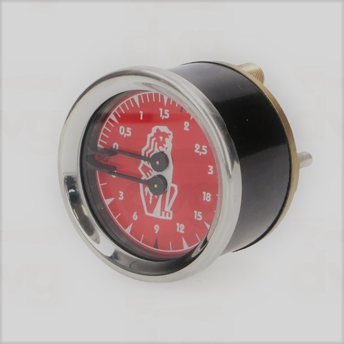 Manometro 18 rosso con - 0-3,