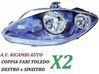 Coppia fari fanale proiettore - fari,