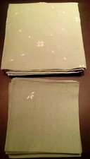 TOVAGLIA VINTAGE X 12 IN LINO + 12 TOVAGLIOLI COORDINATI - OTTIME CONDIZIONI