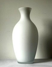 Vaso in vetro artistico bianco