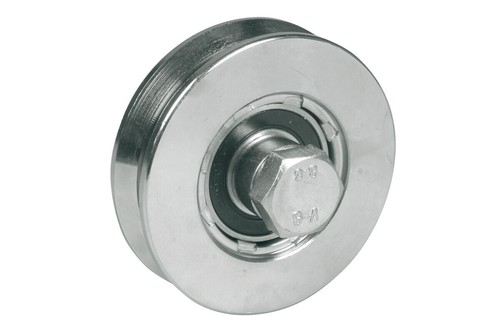 Ruota per cancelli acciaio - in,
