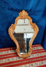 Specchio In Gesso Dorato Stile Barocco Xx Secolo Piccola Specchiera Classica 