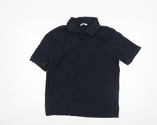 Polo uomo Zara nera cotone