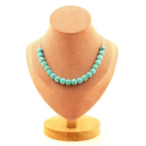 Collana perle howlite - perle,
