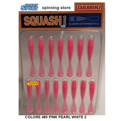 Damiki squash shad - 2", pink