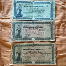 BUONI POSTALI ASSEGNI QUIETANZE ECC. LOTTO 50 VECCHI PEZZI ITALIA ESTERO