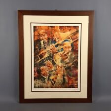 Quadro Litografia Figure Musicisti Astratti Remo Squillantini Firmato 11/175