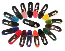 Friulane originali pantofole scarpe artigianali Friuli velluto suola gomma DONNA