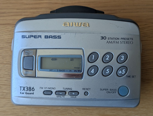 Lettore cassette vintage aiwa - lettore,