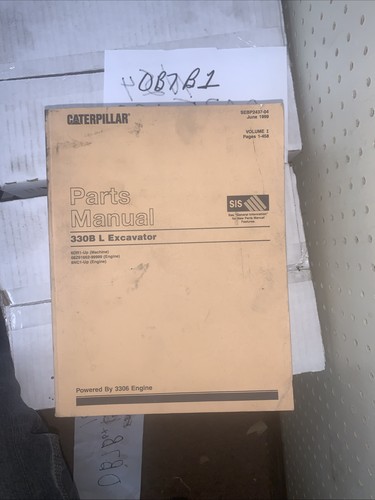 Manuale ricambi escavatore