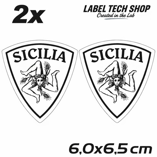Adesivi sicilia stemma - adesivi, sicilia,