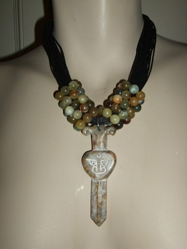 Collana torchon giada jade - collana,