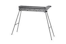 FORNACELLA IN FERRO PER ARROSTICINI PIEGHEVOLE CM 80 BARBECUE ROSTICCERA CARBONE
