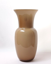 C.NASON MURANO OPALINO - GRIGIO BEIGE/ CAFFè - ALTO 29 CENTIMETRI